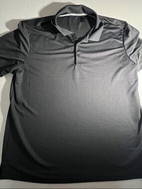Adidas men's grey golf polo shirt moisture wicking